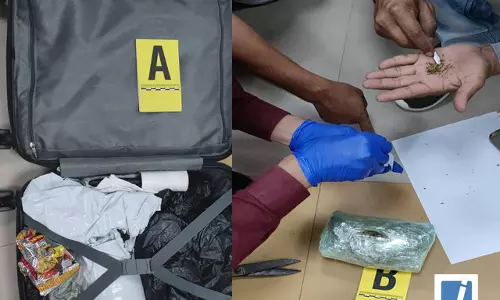 इंफाल एयरपोर्ट पर सीआईएसएफ की कामयाबी, नशीला पदार्थ बरामद इंफाल एयरपोर्ट पर सीआईएसएफ की कामयाबी, नशीला पदार्थ बरामद
