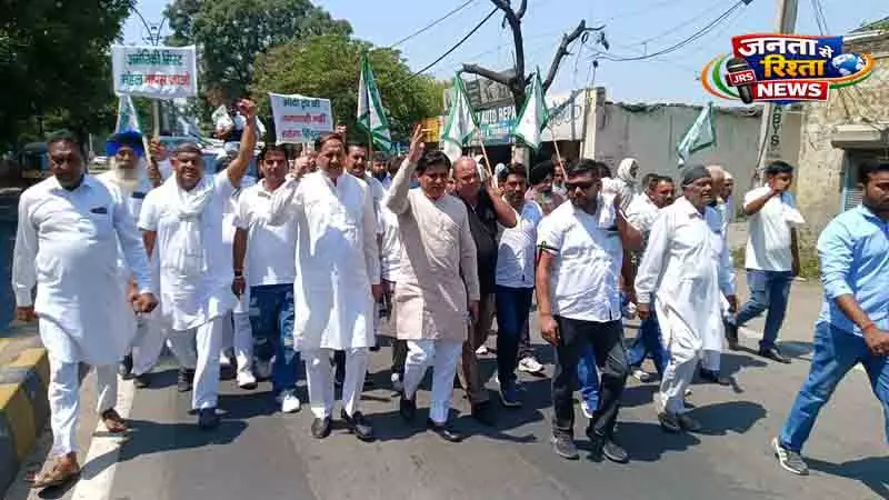 Yamunanagar: किसानों ने निकाला विरोध प्रदर्शन Yamunanagar: किसानों ने निकाला विरोध प्रदर्शन