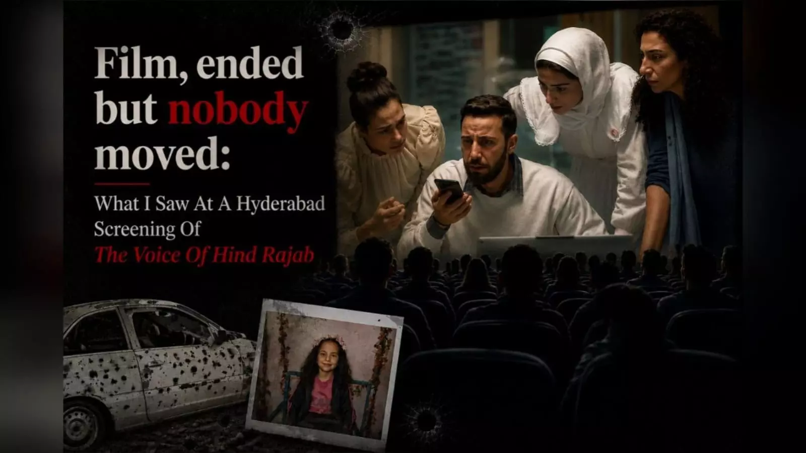 Hyderabad में द वॉइस ऑफ़ हिंद रजब की स्क्रीनिंग के दौरान Hyderabad में द वॉइस ऑफ़ हिंद रजब की स्क्रीनिंग के दौरान