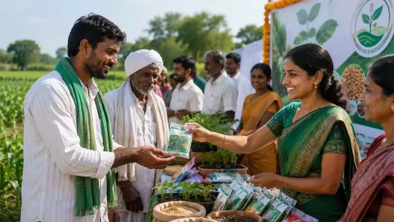 Andhra: किसानों को अच्छी क्वालिटी के बीज उपलब्ध कराने के लिए पूरे TG में बीज मेले शुरू किए गए Andhra: किसानों को अच्छी क्वालिटी के बीज उपलब्ध कराने के लिए पूरे TG में बीज मेले शुरू किए गए