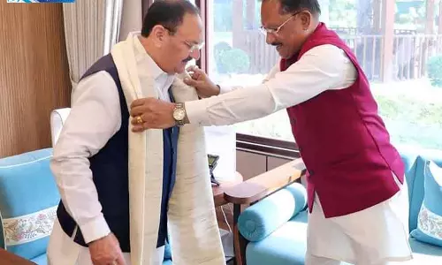 CM साय ने केंद्रीय मंत्री जेपी नड्डा से मुलाकात की