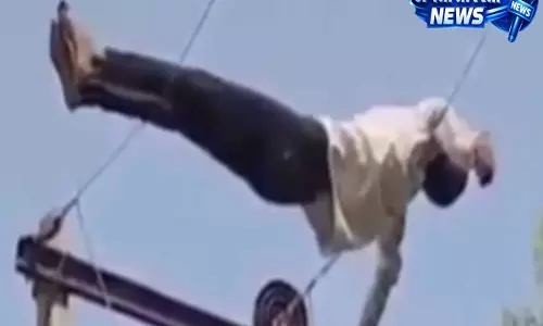 Video: नशे में धुत शख्स 11,000 वोल्ट की लाइन के पास सोया, मचा हड़कंप