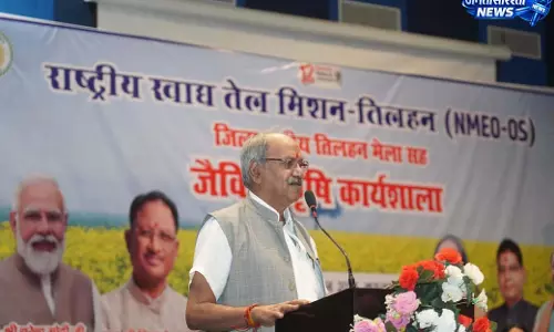स्वस्थ पीढ़ी और समृद्ध किसान के लिए जैविक खेती ही समाधान: बृजमोहन अग्रवाल