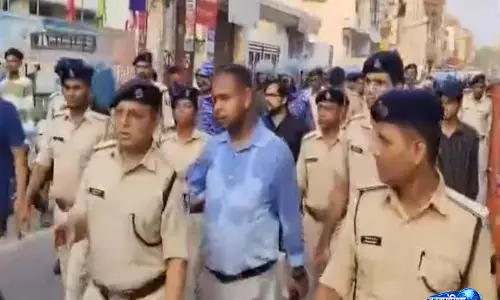 Muharram से पहले पटना में सुरक्षा कड़ी, पुलिस और प्रशासन ने निकाला फ्लैग मार्च