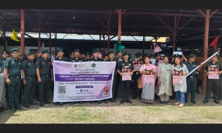 Manipur: अंतरराष्ट्रीय नशा निषेध दिवस पर खोमिडोक में सड़कों पर उतरे लोग