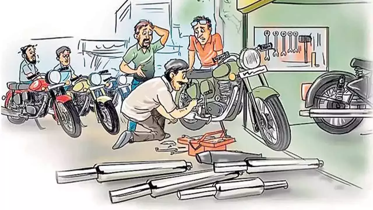Telangana: मॉडिफाइड साइलेंसर पर कार्रवाई में 318 मामले दर्ज