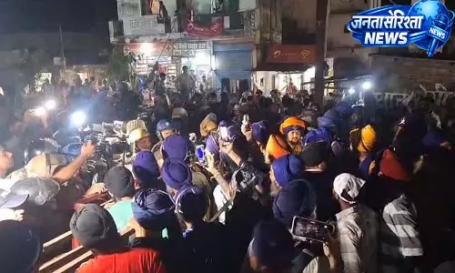 कुल्हाल बॉर्डर पर पुलिस और निहंगों का जथा आमने-सामने, हाईवे जाम