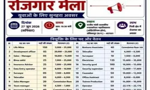 संभाग स्तरीय रोजगार मेला 27 को