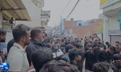 tazias के साथ Meerut. में निकला गमगीन जुलूस