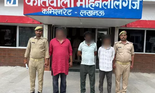 फर्जी बैनामा कर करोड़ों की जमीन पर कब्जा, तीन शातिर आरोपी गिरफ्तार
