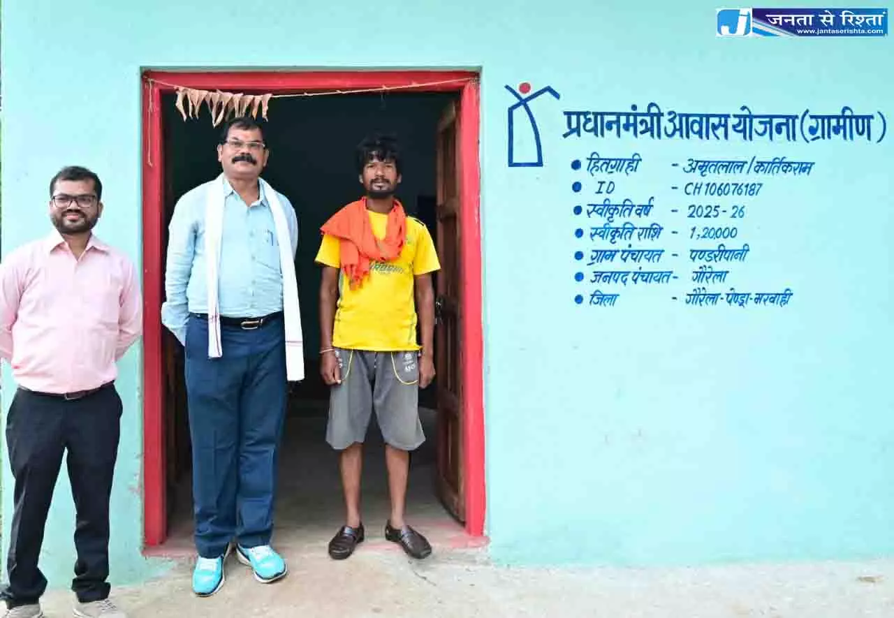 CM विष्णुदेव साय के सुशासन में साकार हो रहे गरीबों के सपने CM विष्णुदेव साय के सुशासन में साकार हो रहे गरीबों के सपने