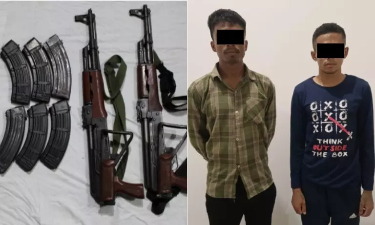 Assam: तिनसुकिया में AK-56 राइफलों के साथ उल्फा-आई के दो संदिग्ध कैडर गिरफ्तार