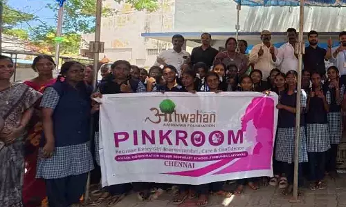 Chennai के सरकारी स्कूल में पिंक रूम पहल शुरू की गई