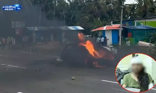Tumkur : हाईवे पर सनसनीखेज वारदात, कार में आगजनी से एक की मौत