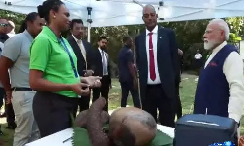 Modi ने सेशेल्स में नेशनल बॉटनिकल गार्डन का दौरा किया