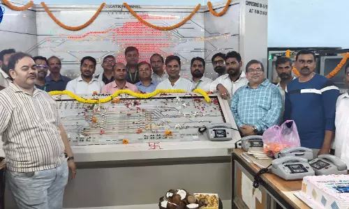 भिलाई एक्सचेंज यार्ड में 2 नई लाइनें चालू एवं दो अन्य लाइनों का इंटरलॉकिंग कार्य पूर्ण