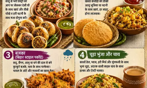 बारिश के मौसम में स्वाद का तड़का, बिहार की टॉप 5 डिशेज