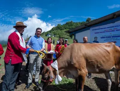 Arunachal में VVP योजना के तहत जर्सी मवेशियों से डेयरी फार्मिंग को बढ़ावा Arunachal में VVP योजना के तहत जर्सी मवेशियों से डेयरी फार्मिंग को बढ़ावा