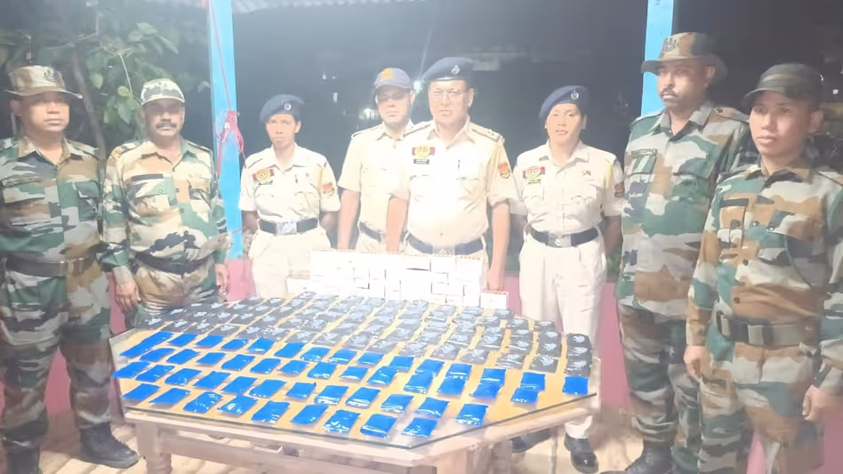 Tripura पुलिस ने भारत-बांग्लादेश सीमा के पास 21.5 लाख रुपये के नशीले पदार्थ जब्त किए Tripura पुलिस ने भारत-बांग्लादेश सीमा के पास 21.5 लाख रुपये के नशीले पदार्थ जब्त किए