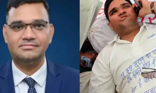 IAS ने थप्पड़ मारने हाथ उठा लिया था, युवा नेता का आरोप