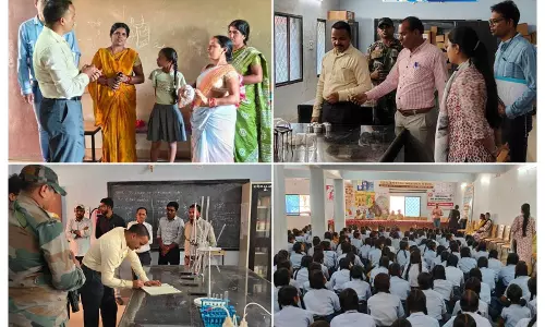 पीएम श्री स्कूल भैंसमुंडी पहुंचे धमतरी एसपी सूरज सिंह परिहार
