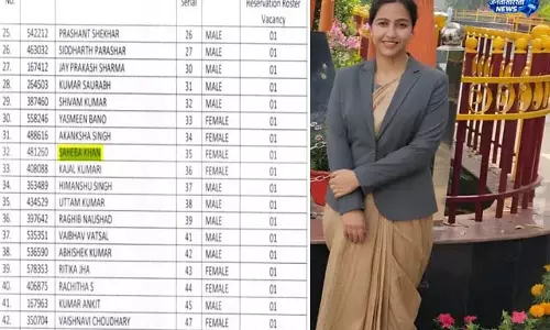 Sahiba Khan की प्रेरणादायक सफलता, पिता वायुसेना से रिटायर, बेटी बनी अफसर
