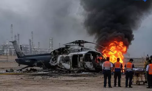 दर्दनाक हादसा: Saudi में बड़ा हेलीकॉप्टर दुर्घटना