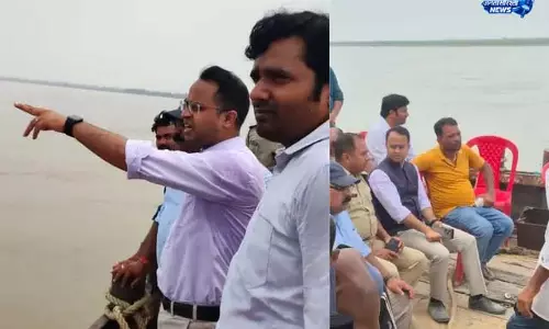 DM-SP पहुंचे हेजलपुर, राहत कार्य की समीक्षा