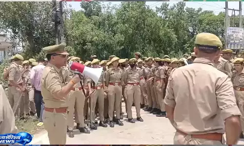 Heavy security. के बीच शांतिपूर्ण ढंग से पूरा हुआ अभियान