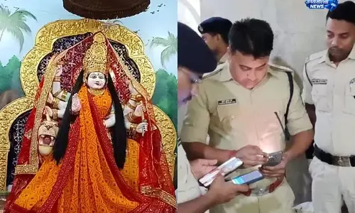 सीवान में मंदिर से चोरी, युवती की करतूत कैमरे में रिकॉर्ड