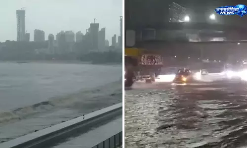 Mumbai : रातभर मूसलाधार बारिश, कई इलाकों में जलभराव