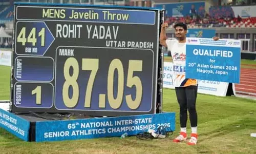 इंटर-स्टेट एथलेटिक्स: रोहित यादव ने 87.05 मीटर थ्रो के साथ जीता गोल्ड मेडल, तोड़ा अपना व्यक्तिगत रिकॉर्ड