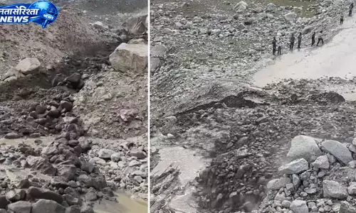 Lahaul-स्पीति में बिना बारिश अचानक नालों में बाढ़, पर्यटकों के लिए चेतावनी जारी
