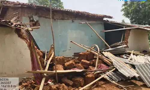 हाथियों का उत्पात, कई मकानों में तोड़फोड़