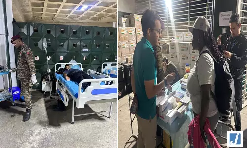 ऑपरेशन अमिस्ताद: वेनेजुएला के उप स्वास्थ्य मंत्री ने भूकंप प्रभावित इलाकों में भारत के आर्मी फील्ड हॉस्पिटल का किया दौरा ऑपरेशन अमिस्ताद: वेनेजुएला के उप स्वास्थ्य मंत्री ने भूकंप प्रभावित इलाकों में भारत के आर्मी फील्ड हॉस्पिटल का किया दौरा