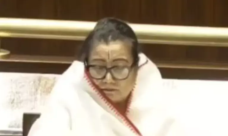 Manipur BJP  अध्यक्ष अधिकारीमायुम शारदा देवी ने राज्यसभा सांसद के तौर पर शपथ ली