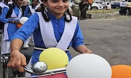 सरस्वती साइकिल योजना से वैष्णवी के सपनों को मिली नई उड़ान