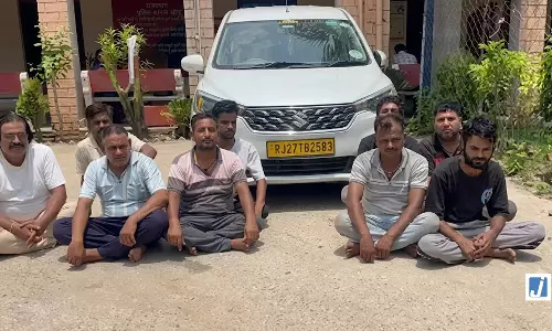 9 गिरफ्तार, हाईवे के पास फार्म हाउस में चल रहा था अवैध जुआ खेल