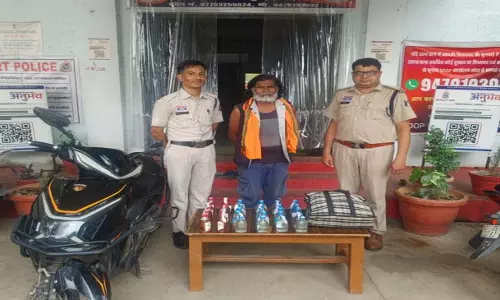 अवैध शराब कारोबार पर पुलिस की कार्रवाई, 27.4 लीटर शराब जब्त