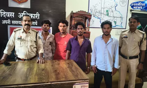 बिलासपुर में घर में घुसकर तलवार से हमला, चार आरोपी गिरफ्तार