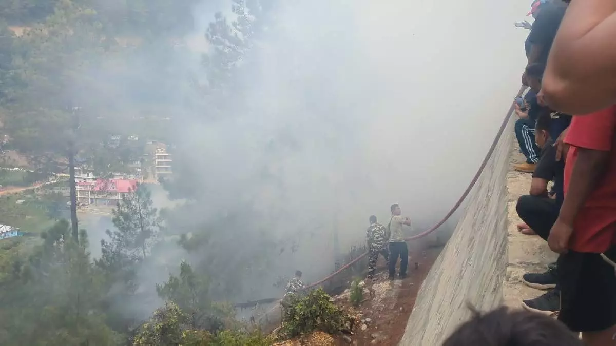 Arunachal: दिरांग के जंगलों में भड़की आग, SSB जवानों ने तुरंत बुझाई Arunachal: दिरांग के जंगलों में भड़की आग, SSB जवानों ने तुरंत बुझाई