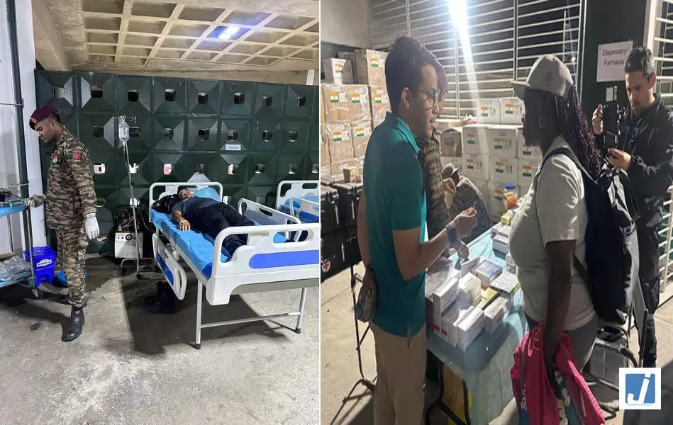ऑपरेशन अमिस्ताद: वेनेजुएला के उप स्वास्थ्य मंत्री ने भूकंप प्रभावित इलाकों में भारत के आर्मी फील्ड हॉस्पिटल का किया दौरा ऑपरेशन अमिस्ताद: वेनेजुएला के उप स्वास्थ्य मंत्री ने भूकंप प्रभावित इलाकों में भारत के आर्मी फील्ड हॉस्पिटल का किया दौरा
