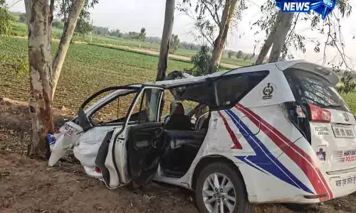 Sirsa में डायल-112 वाहन हादसा, 3 पुलिसकर्मी घायल