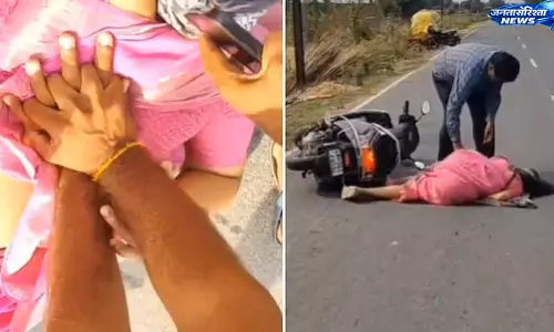 मुरैना में सड़क पर टीचर को आया हार्ट अटैक, दो युवकों के CPR से बची जान, वीडियो वायरल