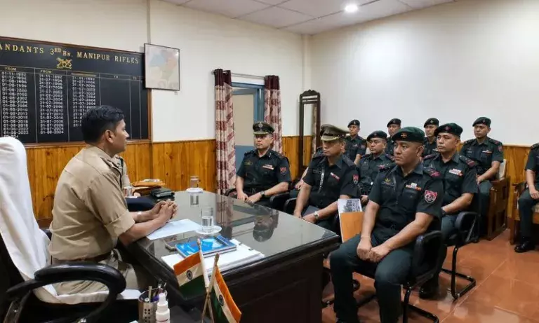 Manipur: DGP ने काकचिंग और चंदेल में सुरक्षा तैयारियों का रिव्यू किया