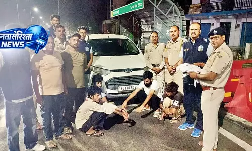 फोरलेन पर तरोट बस अड्डे के पास राजस्थान के चार युवक गिरफ्तार