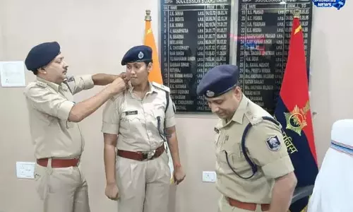 पुलिस विभाग में पदोन्नति समारोह
