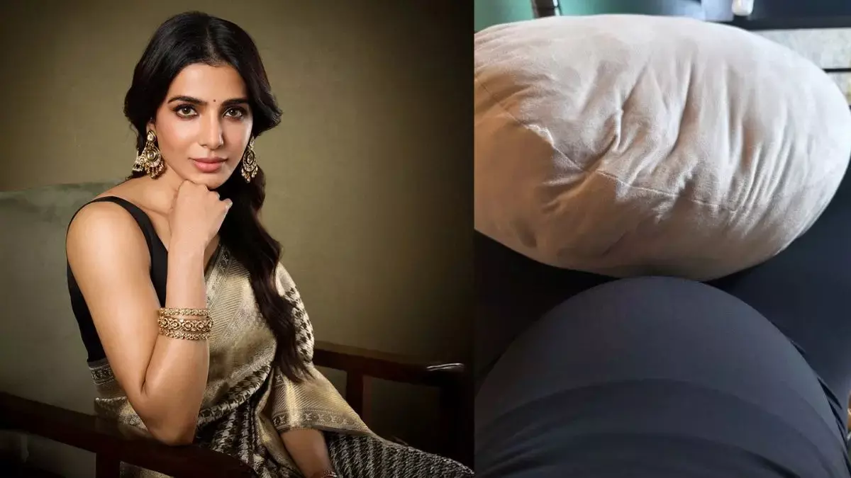 सामंथा रुथ प्रभु ने फ्लॉन्ट किया बेबी बंप, फैंस हुए उनके नए लुक के दीवाने सामंथा रुथ प्रभु ने फ्लॉन्ट किया बेबी बंप, फैंस हुए उनके नए लुक के दीवाने