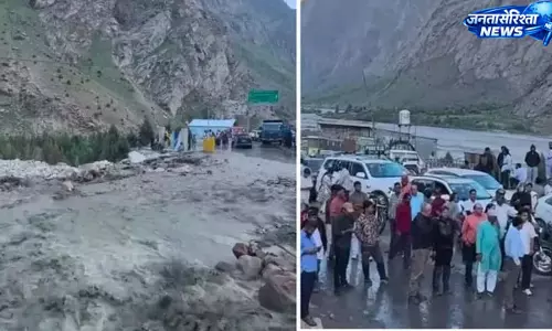 Himachal : मनाली-लेह हाईवे पर बाढ़, यातायात बाधित