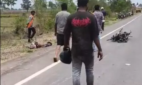नेशनल हाईवे 130 में बाइक सवार की मौत